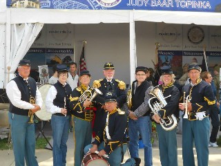 10th Cavalry Band plays for the Comptroller and Fair attendees
